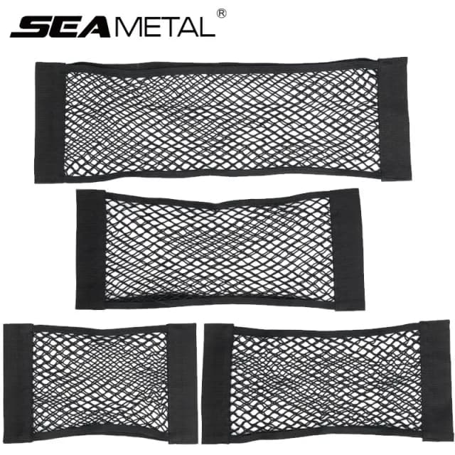 Auto Stamm Lagerung Tasche Nylon Mesh Netze Auto Zurück Hinten Stamm Organizer Elastische String Gepäck Net Halter Tasche Fahrzeug liefert
