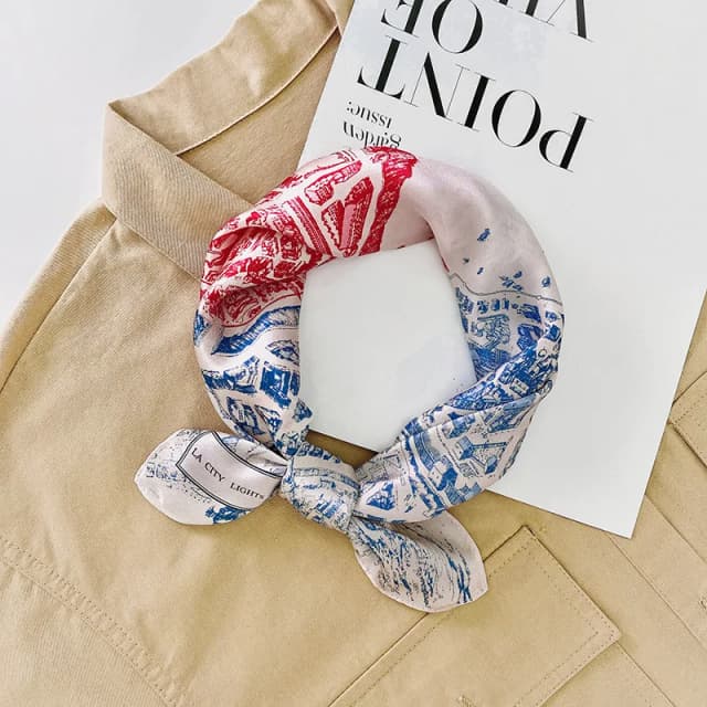 100 % echte Seide, quadratische Schals, Damen-Bandana, hochwertig bedruckt, Foulard, Haarschals, Tasche, Krawatte, weiches Halstuch, Bandana