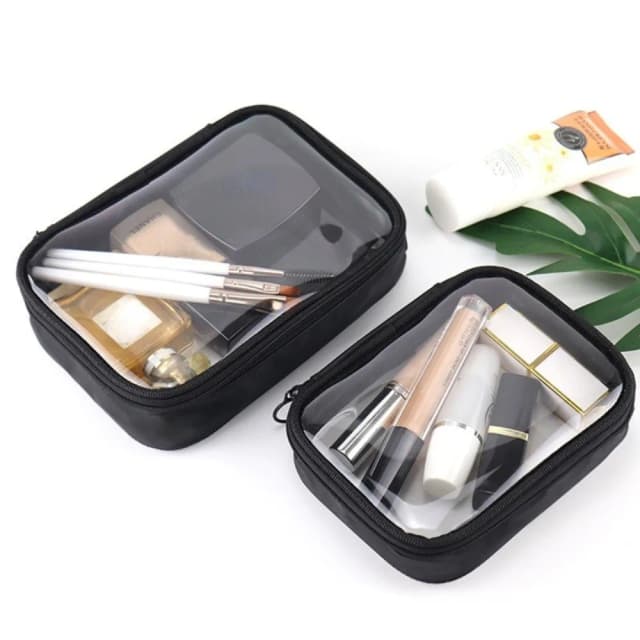 Reise Reißverschluss Klar Make-Up Schönheit Waschen Organizer Wasserdichte Transparente Kosmetik Tasche Frauen Make-Up Fall Bad Kulturbeutel Kit