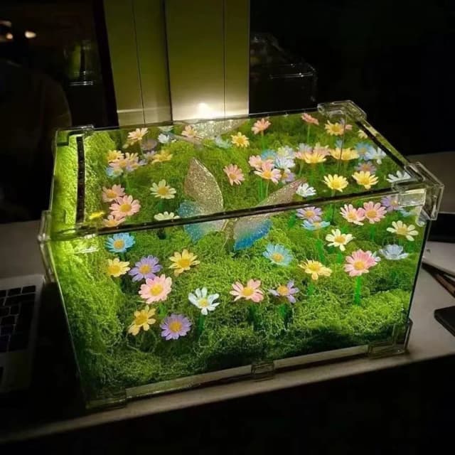Handgefertigtes Schmetterlingslampen-DIY-Set, Frühlingsfee-Umgebungsbeleuchtung für Schlafzimmer, süßes Schlaflicht, Geschenk für Sie