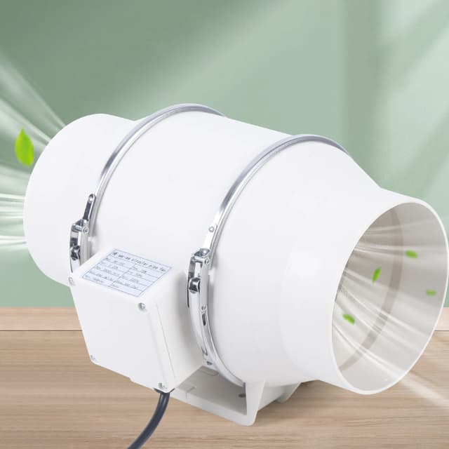 220 V Abluftventilator, leiser Kanalventilator, 2600 U/min, Kanalventilator, Rohrabsauger für Küche, Badezimmer, Toilette (HF-100/HF-150/HF-200)
