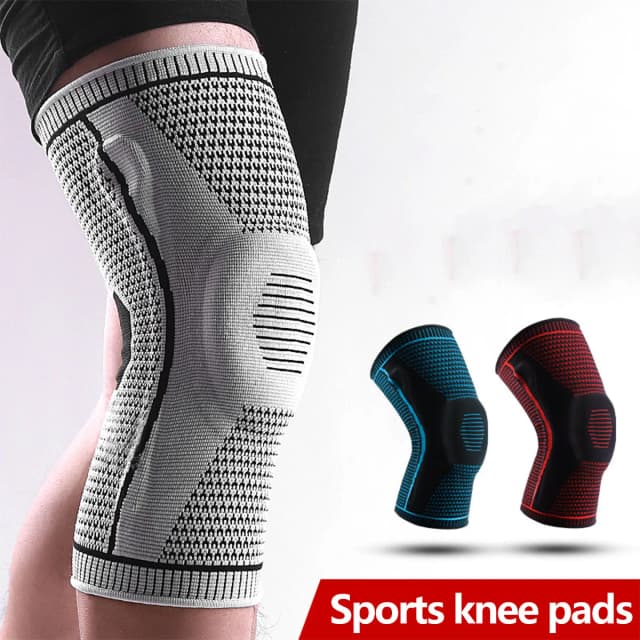 Knie-Ärmelunterstützung mit doppelter Kompression für Knieschmerzen, Sport, Laufen, Fitnessstudio, Linderung von Gelenkschmerzen, Meniskusrissverletzungen, Erholung