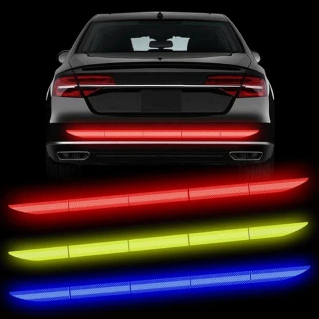 Auto Aufkleber Reflektierende Warnung Sicherheit Band Anti Kollision Warnung Reflektierende Aufkleber Automobil Stamm Reflectante Zubehör