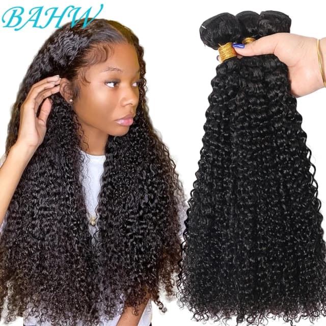 Burmesische verworrene lockige 1/2/3 PCS Bundles RAW Haarverlängerungen unverarbeitete reine BAHW Haarwebart Bundles Jerry Curly natürliche Farbe