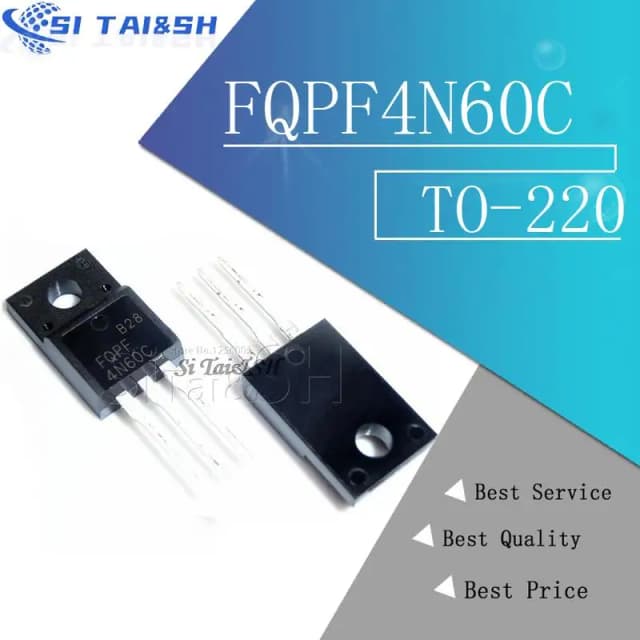 10PCS FQPF4N60C 4N60C 4N60 FQPF4N60 neue MOS FET transistor datensystem