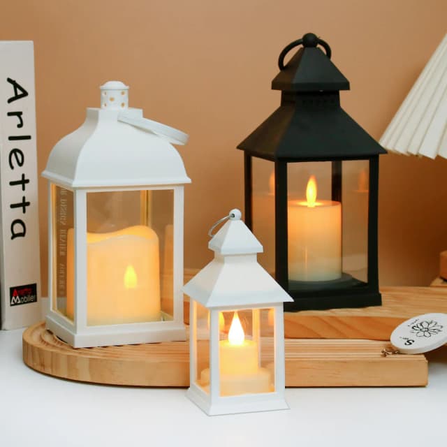 Tragbare LED-Kerzenlampen, Camping, Pferd, Zelt, Laternen, Outdoor, Garten, Schreibtisch, Urlaubsatmosphäre, Retro-Nachtlicht, dekorative Lampen