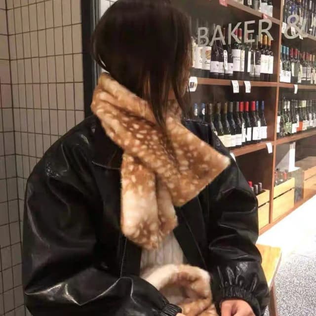 Japanische pelzige Bombermützen, Weihnachts-Hirsch-Pullover mit Schnürung, niedliches Geweih, warmer Gehörschutz, Hirschhut, Plüsch-Stirnband