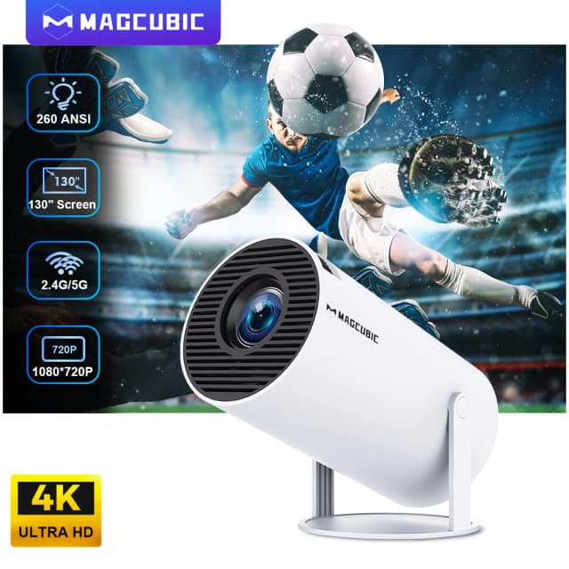 Magcubic-Projektor HY300 PRO 4K Android 11 Dual Wifi6 260ANSI Allwinner H713 BT5.0 1080P 1280*720P Heimkino-Außenprojektor