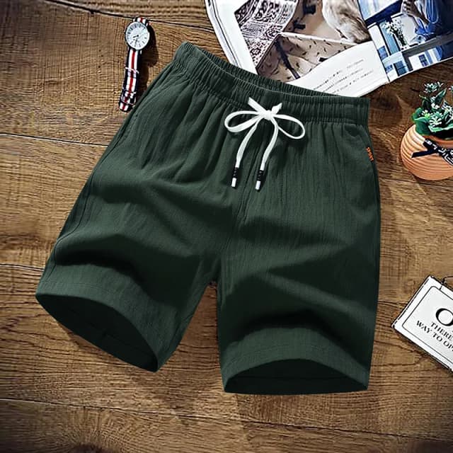 Sommer Shorts Männer Feste Beiläufige Shorts Männer 100% Baumwolle Cargo-Shorts Marke Strand Shorts Baumwolle Leinen Boardshort Asien Größe M-9XL