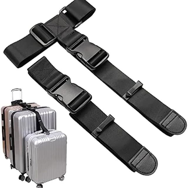 Reisegepäckgurt, Koffergürtel, elastischer Teleskop-Reisetaschengürtel für Koffer, fester Gürtel, Reiseschnalle, Gepäckgürtel