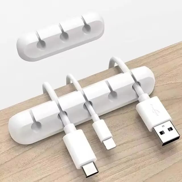 Silikon USB-Kabelorganisator USB-Ladekabel-Aufwickler Schreibtisch-Ordnungsclips Kabelhalter für Maus Kopfhörer Zubehör