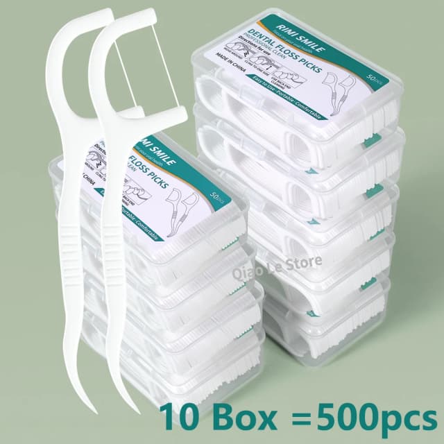 1/2/5/10 Box Tragbare Einweg Zahnseide Kunststoff Zahnstocher Hochspannung Zahnseide Stick Zahnseide Box ﻿ Mundpflege