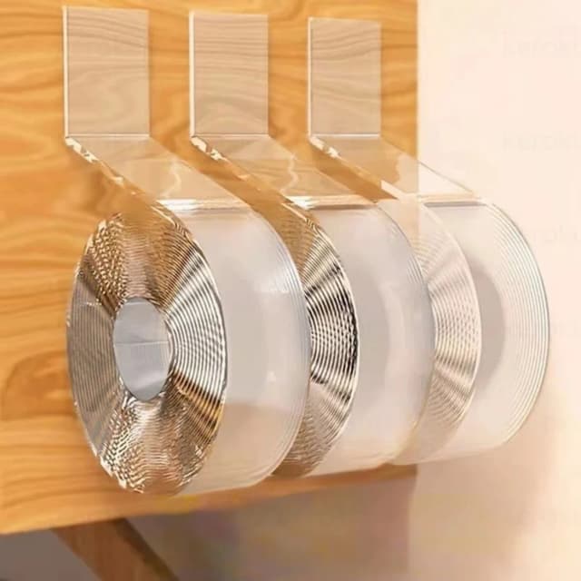 1/3/5M doppelseitiges Klebeband, transparentes Acryl, wiederverwendbar, wasserfest, selbstklebend, Tracsless Tape Gadget Doble Cara Nano Tapes