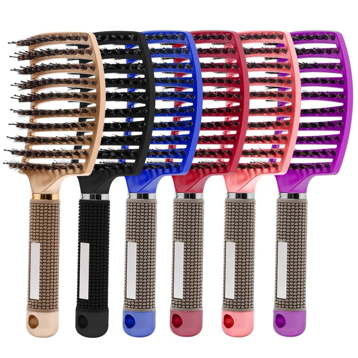 Haarbürste Haarkamm Entwirren Haarbürste Borsten & Nylon Frauen Nass Massage Kamm Lockige Friseursalon Styling Werkzeuge