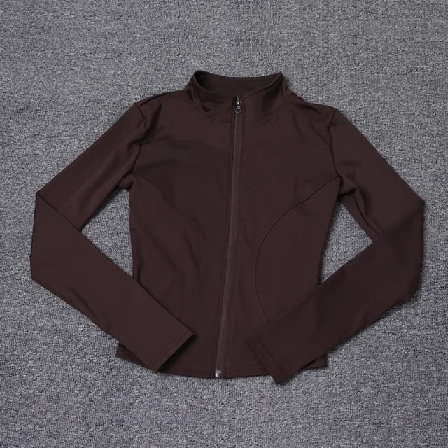 Frauen Sport Jacke Langarm Shirt Workout Mantel Gym Training Kleidung Yoga Sportswear