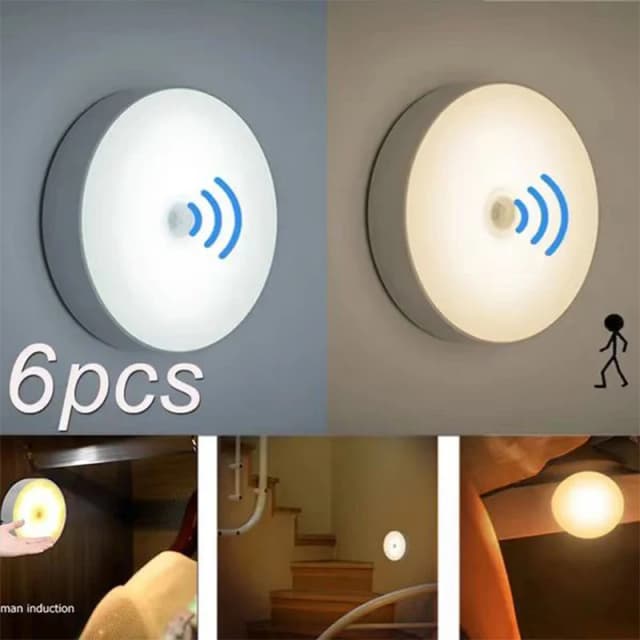PIR Motion Sensor LED Nachtlicht USB Aufladbare Nacht Lampe Für Küche Schrank Garderobe Lampe Treppe Drahtlose Schrank Licht