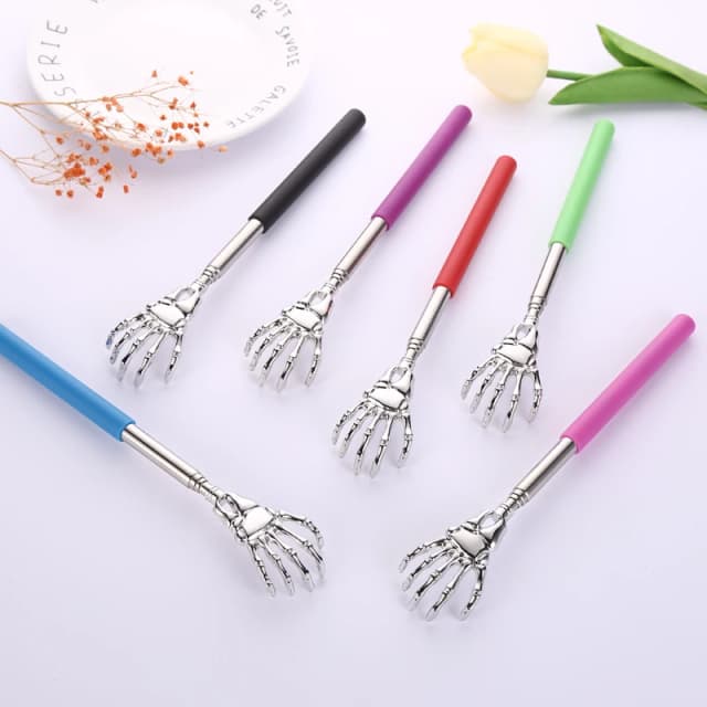 Ghost Hand Teleskop-Kratzmassagegerät aus Edelstahl zum Kratzen und Kratzen aus Edelstahl