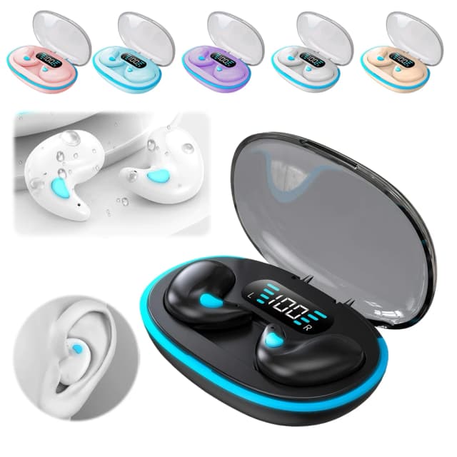 Bluetooth-kompatible 5.3 Sense-Free Micro Sleep Earbuds Noise Cancelling Open Ear Headsets Touch Control für Reisen und Business