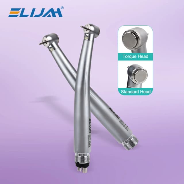 Dental LED High Speed Handstück Standard Kopf Push Button Drei Wasser Spray E-generator Air Turbine 2/4 Löcher zahnarzt Instrument