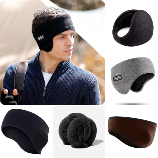 Warme Ohrenschützer Winter Stirnband Ohrenschützer Männer verdickte Wärme Laufen Skifahren Outdoor-Sport Stirnband Stirn Radfahren Kältebeständig