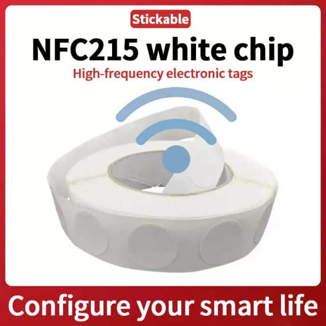 NFC elektronischer Tag RFID Hochfrequenz-Smart-Chip 13,56 MHz selbstklebendes ISO 14443-A-Protokoll WIFI Bluetooth Smart Life