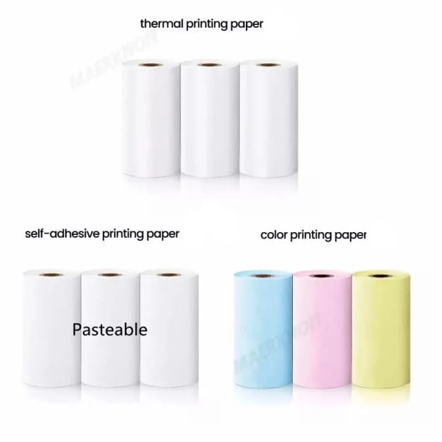 Druckpapier, praktisch für Taschendrucker, Studenten, falsche Frage, thermisches Bluetooth, Handy, Foto, Daten, Notizen, Druckkamera