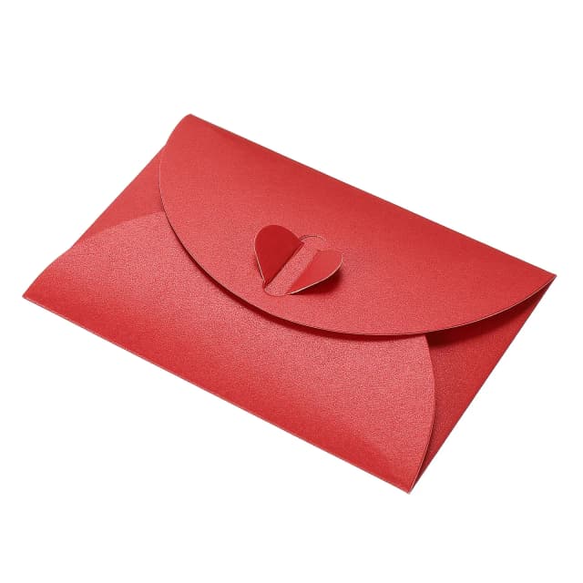 50 Stück Mini-Umschläge aus dickem Karton, klein, faltbar, DIY-Perlenpapierumschläge, selbstsichernde Schnalle, Brief, Geschenkkartenhülle