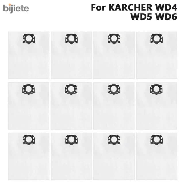 Staubsaugerbeutel für Kärcher 2.863-006.0 Fleece-Filterbeutel 487 für WD4 WD5 WD6 WD5P WD6P Premium MV4 MV5 MV6 Staubsauger