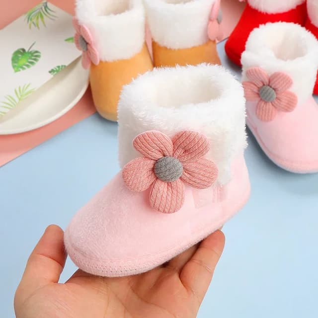 Neue Mode Bequeme Schuhe Neugeborenen Baby Mädchen Jungen Weiche Booties Solide Pompom Schnee Stiefel Infant Kleinkind Neugeborenen Erwärmung Schuhe