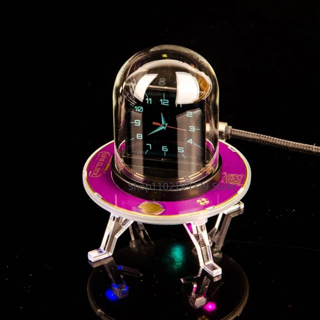 2025 NEUE GeekMagic UFO-UHR Multifunktionale WIFI Wetterstation Uhr Kreative Wetteruhr Desktop-Dekoration