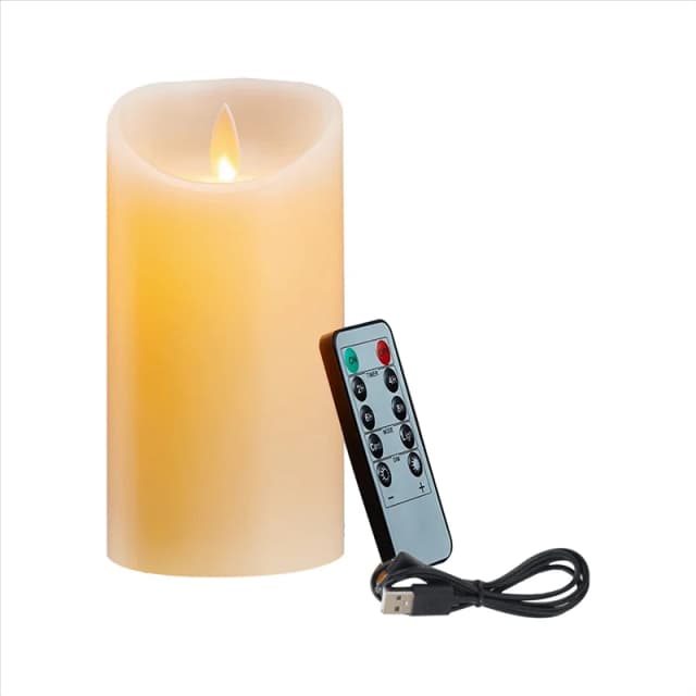 LED-Kerzen, flackernde flammen lose Kerzen, wiederauf ladbare Kerze, echte Wachs kerzen mit Fernbedienung, 12,5 cm a