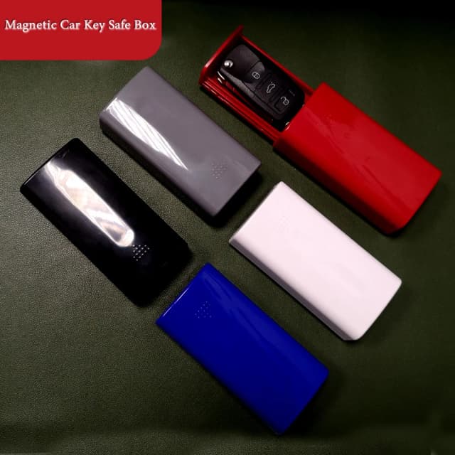 Neue Farbe Magnetische Safe Auto Key Fob Halter Verstecken Unter Auto Lagerung Geheimnis Stash Box Für Home Office Auto lkw Caravan Camp