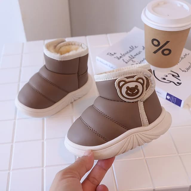 Winter neue Kleinkind Schneeschuhe erste Wanderer Plüsch warme Kinder Baumwolle Schuhe Jungen Mädchen kurze Stiefel