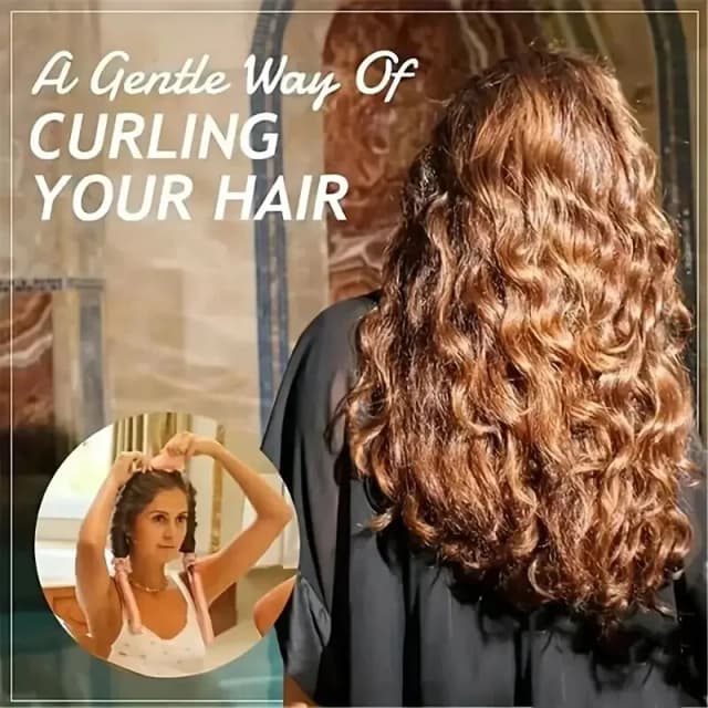 DIY hitze freie Curling Stick Stirnband Set mit Haarnadel Lazy Curler Schaum Schwamm Curling Stick keine Hitze Locken wickler Bewertungen 4