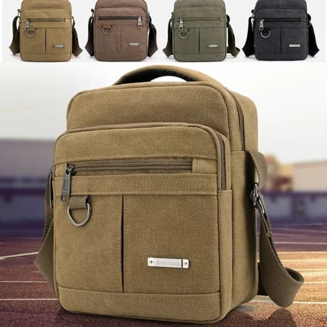 Neue Mode Herren Leinwand Tasche Beiläufige Handtasche Schulter Tasche Messenger Tasche