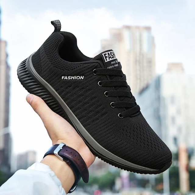 Yrzl Sportschuhe für Männer Schuhe Turnschuhe schwarze Schuhe lässige Männer stricken Turnschuhe atmungsaktive sportliche Laufschuhe