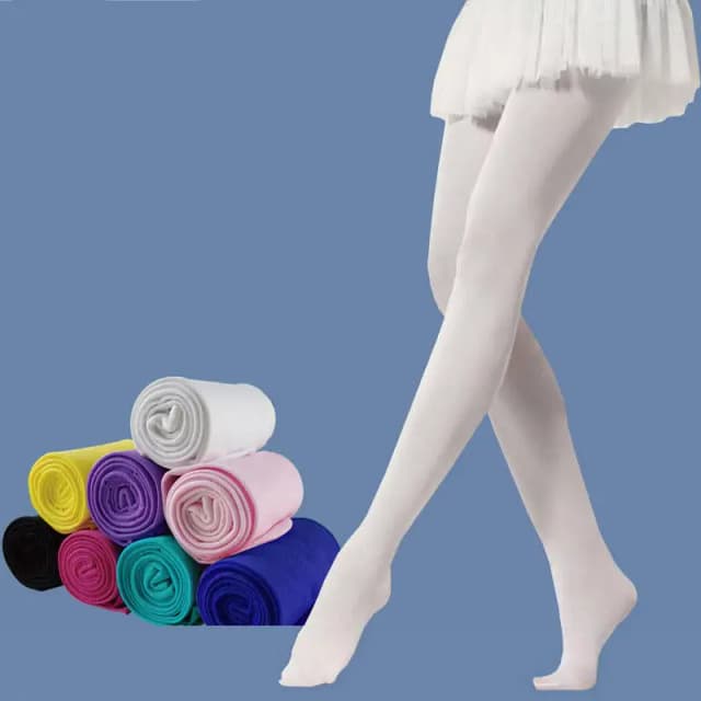 Ballett-Tanzstrumpfhose für Damen, Frühling/Herbst, Bonbonfarben, Dünne Ausführung, Modische Samtstrumpfhose