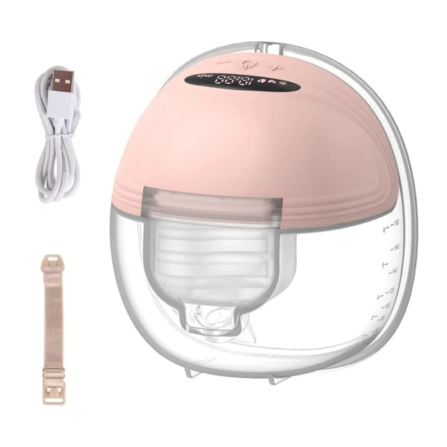 Tragbare elektrische Milchpumpe, tragbar zum Stillen, freihändig, 3 Modi, 12 Saugnäpfe, geräuscharm, mit 24 mm Silikon