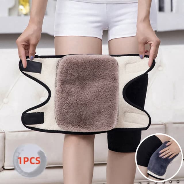 Winter Warme Knieschützer für Frauen Beinlinge Männer Alte Menschen Kalte Bein Arthritis Knieschützer Kniestütze Kaninchenfell Knieschützer