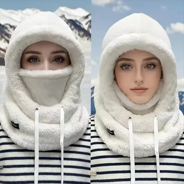 Winter Warme Thermische Winddichte Balaclava Skimaske Motorrad-Gesichtsbedeckung Polar Fleece Verstellbare Fahrrad-Nackenbedeckung Vollgesichtsmaske
