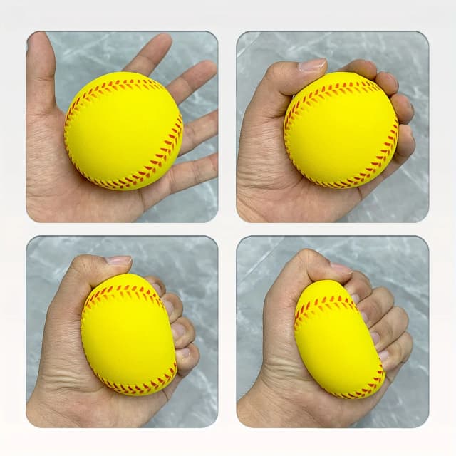 Leichter Trainings-Softball für Unisex-Erwachsene – langlebiger und sicherer Baseball aus elastischem PU-Schaum für die Erholung im Innen- und Außenbereich