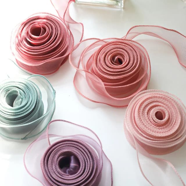 40 mm, 10 Yards Rolle Satinband, Blumenstrauß, Verpackung, Spitze, Tüllband, Dekoration, Hochzeiten, Blumenmuster, Organzaband