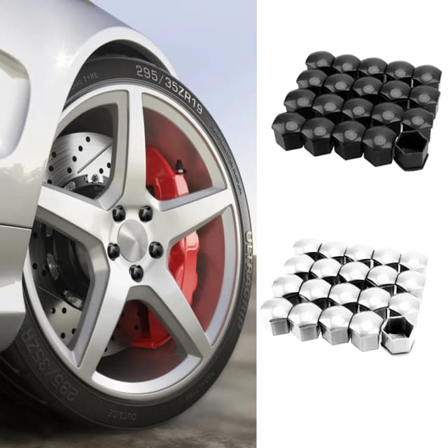 20Pcs Auto Rad Mutter Kappen Auto Hub Schraube Abdeckung 17mm 19mm 21mm Bolzen Felgen Außen Dekoration spezielle Buchse Schutz Staubdicht