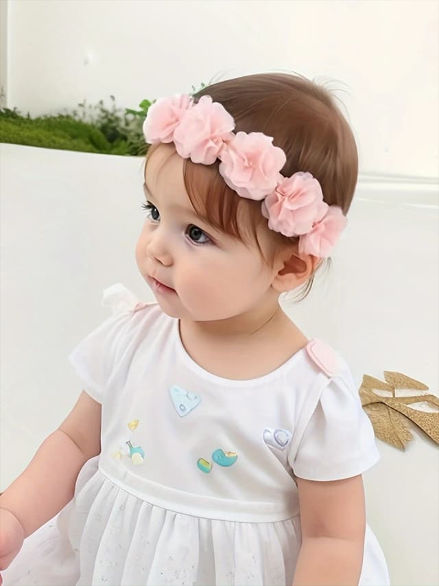 Solide Chiffon Blume Baby Mädchen Stirnband Nette Mode Haarband für Neugeborene Kinder Weiche Turban Baby Kopfbedeckung Haar Zubehör Mädchen