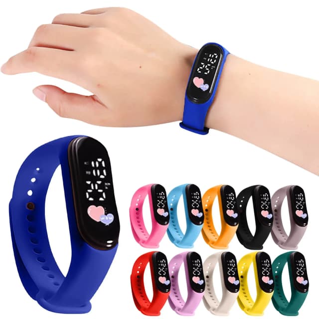 Mode Wasserdichte Frauen Uhren für Kinder Mädchen Touch LED Sport Digitale Armband Elektronische Kinder Uhr Jungen Spielzeug Geschenk