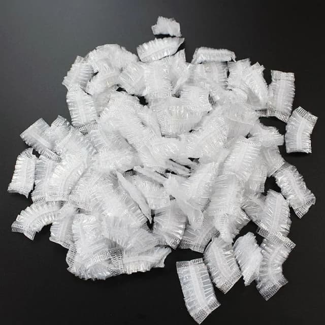 100 Stück Einweg Wasserdichte Haarfärbemützen Ohrenschutz für Färben, Ölbehandlung, Duschen, Friseur, Reinigungszubehör