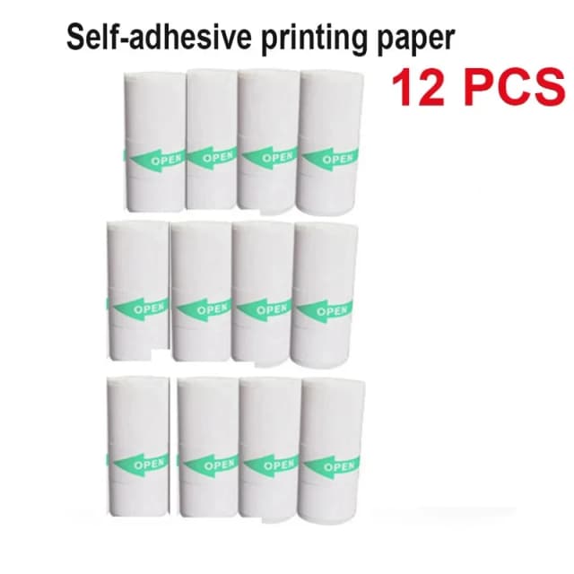 Drucken Sie das Kamera-Thermopapier 57 mm Rollen selbstklebendes Aufkleberpapier Fotopapier für Mini-Drucker Kinder Instant