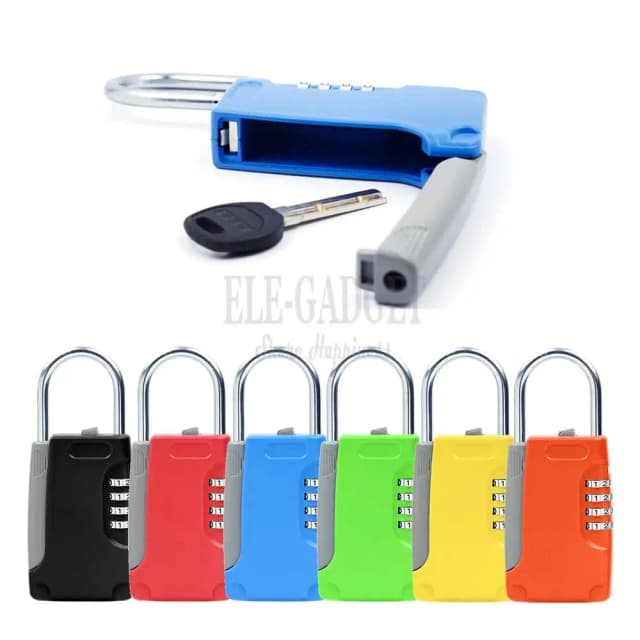 Versteckte Organizer 4-Digitale Passwort Lock Neue Mini Schlüssel Safe Haus Villa Auto Caravan Ersatz Schlüssel Lagerung Box drop Verschiffen