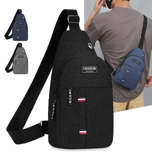 Brusttasche Herren One Shoulder Umhängetasche Große Kapazität Outdoor Sport und Freizeit Mode Kleine Umhängetasche Große Kapazität