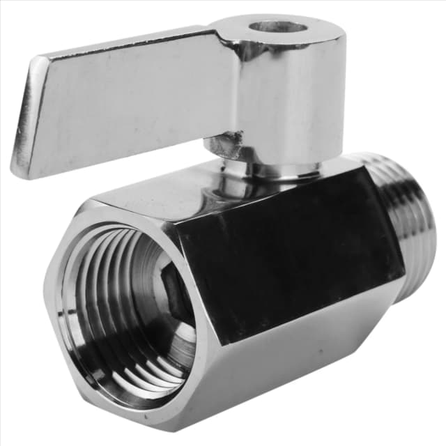 Mini-Kugel hahn aus Edelstahl 304 (1/2 Zoll Buchse x Stecker) Npt-Gewinde, Steuerventil für Wasser durchfluss regler